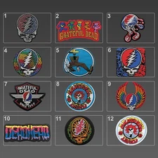 Grateful Dead Patches, Grateful Dead Iron On Embroidery Patches