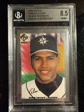 2000 Pacific Private Stock Silver Portraits #135 Alex Rodriguez /199 BGS 8.5