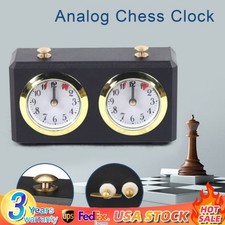 Mechanical Chess Clock Timer Analog Wood Cloc...