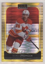 2021-22 O-Pee-Chee Platinum Seismic Gold 32/50 Elias Lindholm #170 1hs9