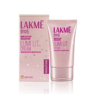 Lakme Lumi Skin Cream 60g Moisturizer with Highlighter Instant 3D Glow Face