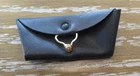 Vintage Barbie Matte Black  Textured Vinyl Purse Clutch Excellent!