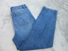 Talbots Jeans Women's Sz. 12 High Waist Relaxed 5-Pocket Medium Wash Blue