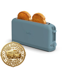 Bella 2 Slice Slim Toaster Fits-Anywhere Kitchenware 6 Setting Shade Control