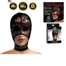 BDSM Mask Lace Seduction Bondage Hood for Adults Couples Women Men