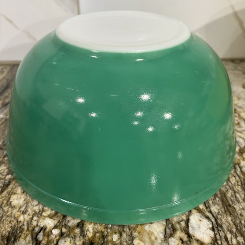 Vntg Pyrex Mixing Nesting Bowls 401 Olive Green 402 Red 403 Green 404 Yellow🇺🇸 - Picture 12 of 24