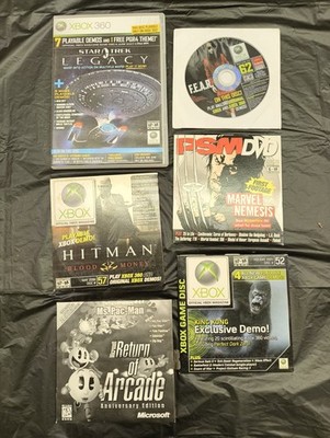 Official Xbox Demo Game Lot of 6 Discs in Cases Untested