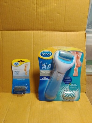 Dr. Scholl Velvet Smooth Elektronische Fußfeile Harthautentfernung + extra Rolle
