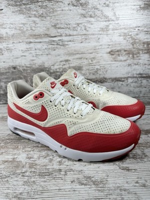 Men's Nike Air Max 1 Ultra Moire Challenge Red Sneakers Sz 9 Athletic Gym
