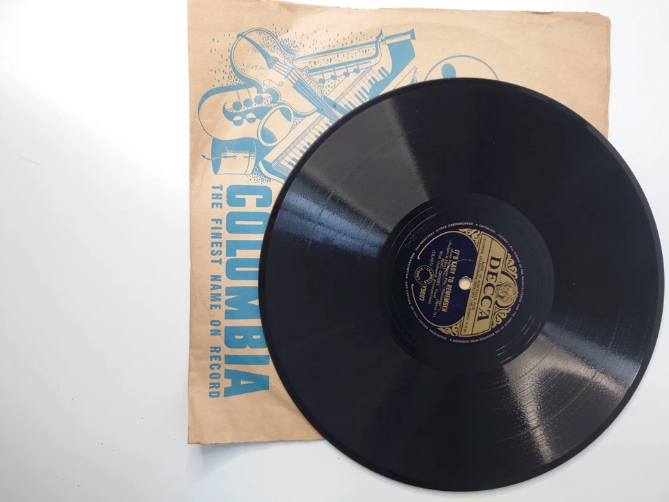 Bing Crosby 78 RPM Record - It's Easy to Remember / Swanee River Decca Y5007 NM! - Image 3 of 4