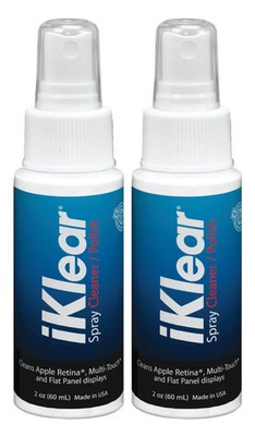 IKlear 2oz Spray Bottle (2-pack) Screen Cleaner for TV, Computer, Laptop, Phone