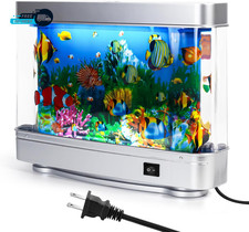 Fake Fish Tank Baby Aquarium Artificial Fish Lamp with Moving Tropical Fish