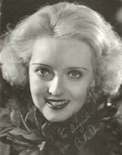 BETTE DAVIS - INSCRIBED MAGAZINE PHOTO SIGNED