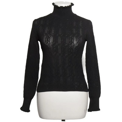 Zara Knit, Strickpullover, Größe: S, Schwarz, Sonstiges, Musterstrick #DWN