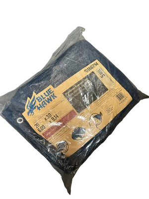 #ad Blue Hawk Reversible Tarp – Blue Green20 ft x 30 ft – 5 mil Thickness $40.00