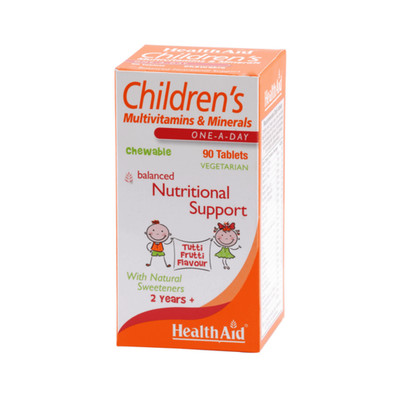 HealthAid Kinder MultiVitamin + Mineralien 90 Kautabletten