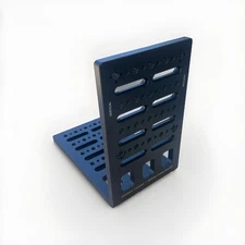 Vertical Camera Bracket, L-Shaped with 1/4-20 and 3/8-16 Threaded Holes,