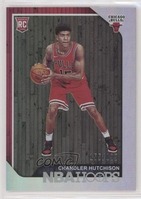 2018-19 Panini NBA Hoops Silver 155/199 Chandler Hutchison #257 Rookie RC 7zf