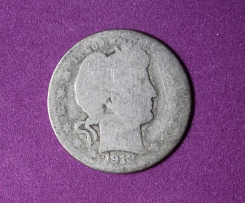 1912- Barber Quarter #P32878