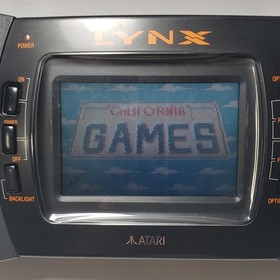 Atari Lynx Backlit Handheld Console Region Free w/ Case Cable & 3 Games