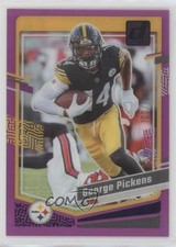 2023 Panini Clearly Donruss Purple 100/199 George Pickens #41 18em