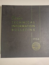 Vintage 1956 Leather Oldsmobile Dealer Technical Information Bulletins Binder