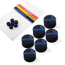 CUESOUL Snooker Pool Cue Tip10mm Size Billiard Cue Tip 6 Layer Pigskin-S
