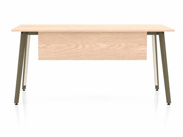 Beiger Holz Schreibtisch Designer Computertisch Exklusive Tische-image