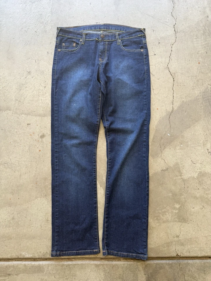 Pantalones de mezclilla japoneses Evisu vintage de colección para mujer ajustados calce recto talla 9 Foto 2 de 4