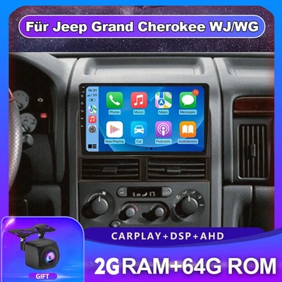 Für Jeep Grand Cherokee WJ/WG CarPlay Android 13.0 Autoradio BT GPS Navi 2+64GB