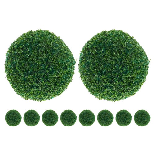 10 Stück Mini Simulierte Strauch Grünzeug Kugeln für Mittelstücke Garten Kugeln - Bild 7 von 12