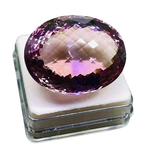 VVS 88 Cts Natural Ametrine Certified Huge Pendant Size Oval Untreated Gemstone - Picture 12 of 22