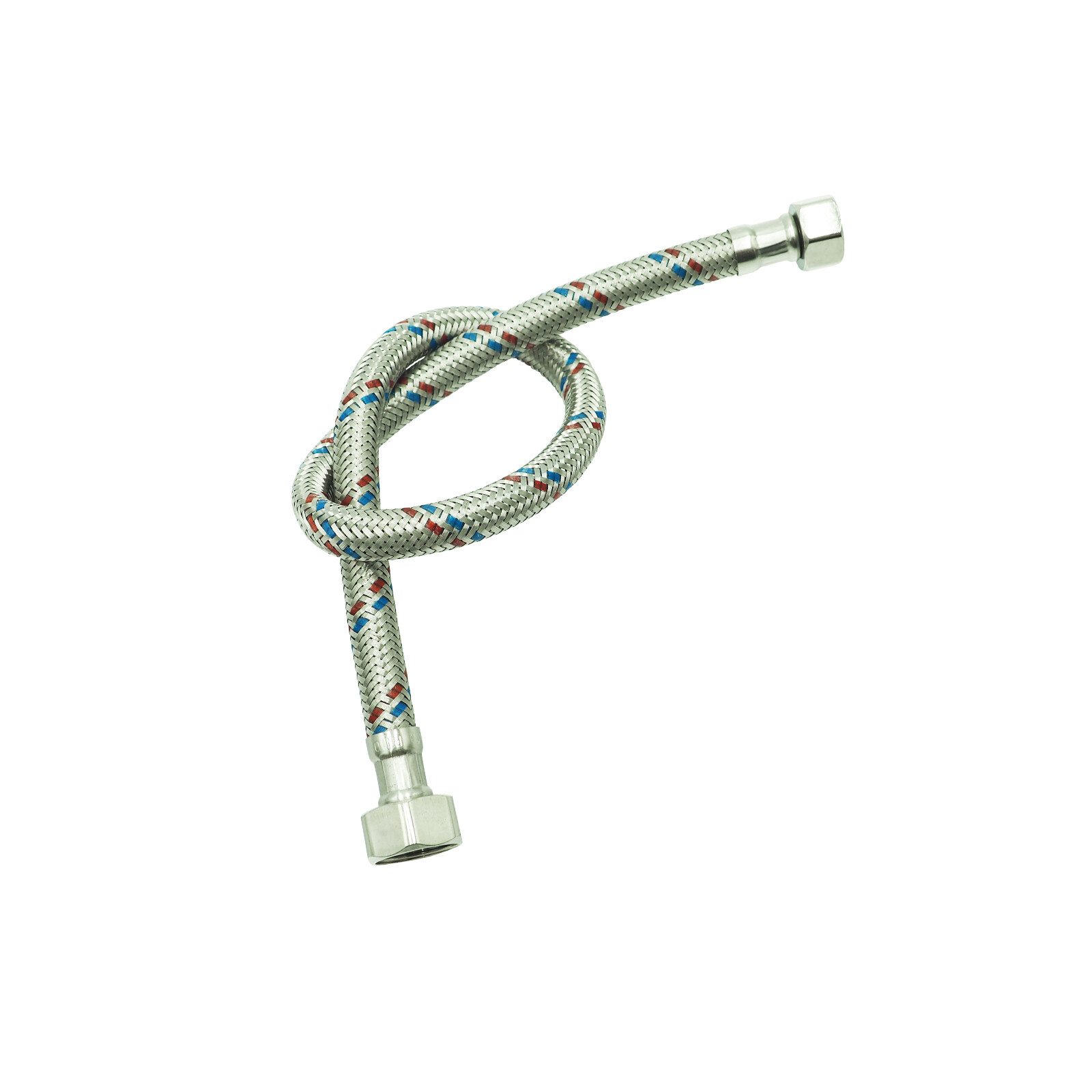 2 Stück Edelstahl Flexschläuche 3/8" 30cm - Hochdruckbeständig Für Küche & Bad