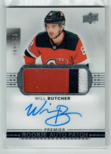 17-18 UD Upper Deck Premier Hockey  Will Butcher  /249  Rookie  Patch  Auto