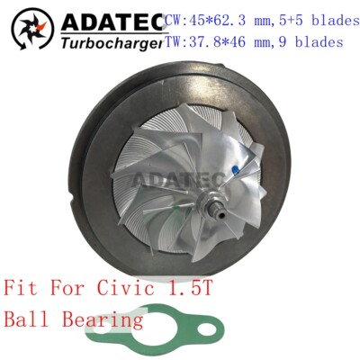 Hybrid Turbo CHRA For HondaCivic 1.5T 2HS 2HX Ball Bearing 5+5blades 49373-07012