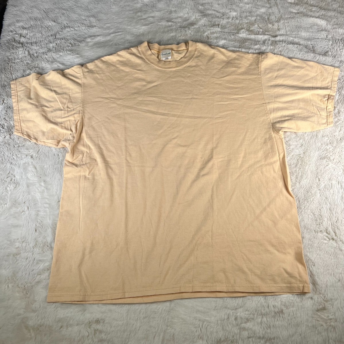 GreatLand Mens XL Yellow Short Sleeve T-Shirt - Made in USA | eBay
