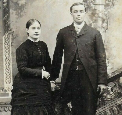 Kabinett Karte Foto Mann Frau Mode Pearson Pittsburgh / Allegheny Pennsylvania