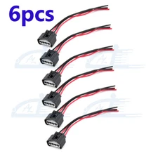 6 Connector Plug Harness Ignition Coil 90980-11885 For Toyota Lexus 4-way female