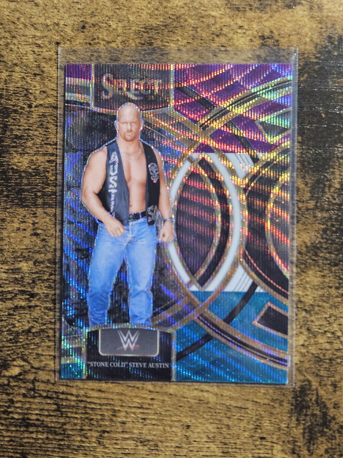 2024 Panini Select WWE WRESTLING PREMIER TRI COLOR PRIZM STEVE AUSTIN #126
