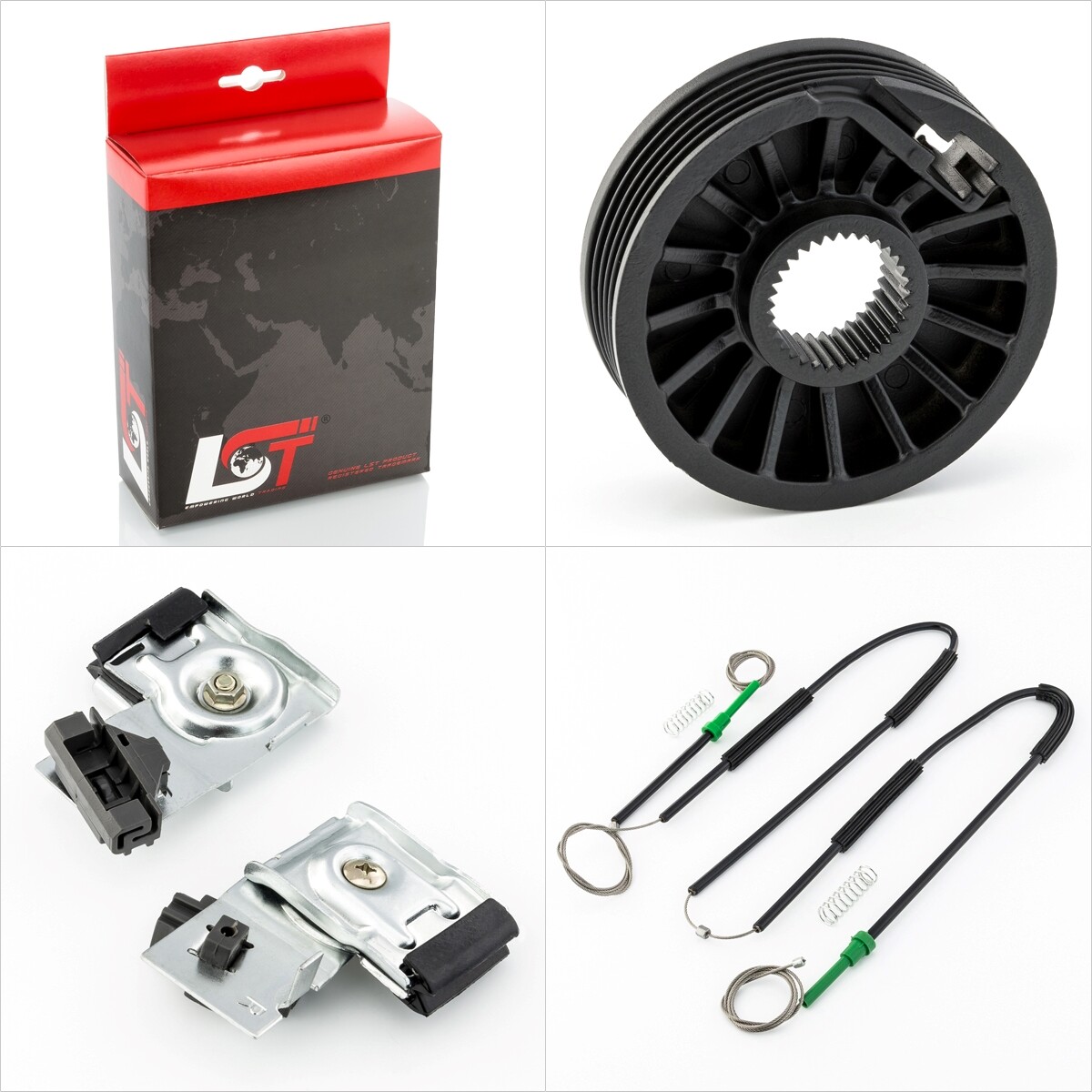 Window Lifter Repair Kit with Metal Holder Front Right for FORD MONDEO 3 III