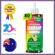 LIPOSOMAL SOURSOP 880mg Liquid Drops Cell Support Regeneration Immune Boost 80ml