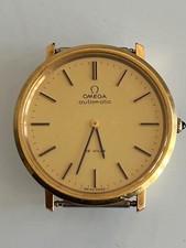 Vintage OMEGA Mechanical Automatic  711 CAL 1973 Gold Plated & S/S Back De Ville
