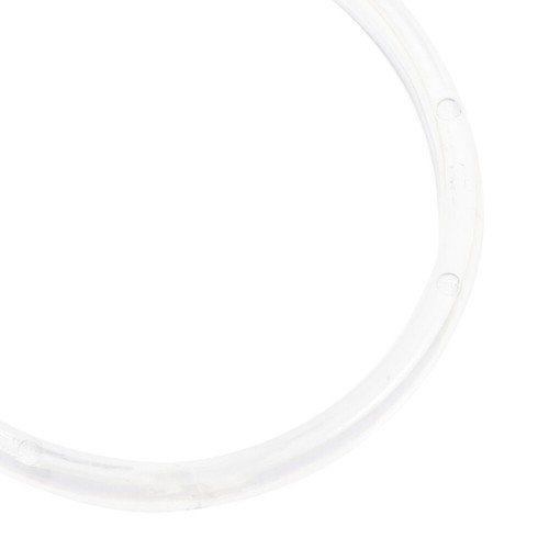 Set of 4 Shower Curtain Rings Plastic Clear Hook Metal Rod Hanger Hooks