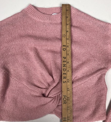Divided H&M Girls Pink Sweater Size XS Back To School Fall Wear 100% Acrylic - Picture 4 of 7