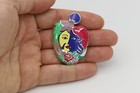Chagall ART Jewelry Heart Shape Pendant Sterling Silver Art Inspired by Chagall — photo 9