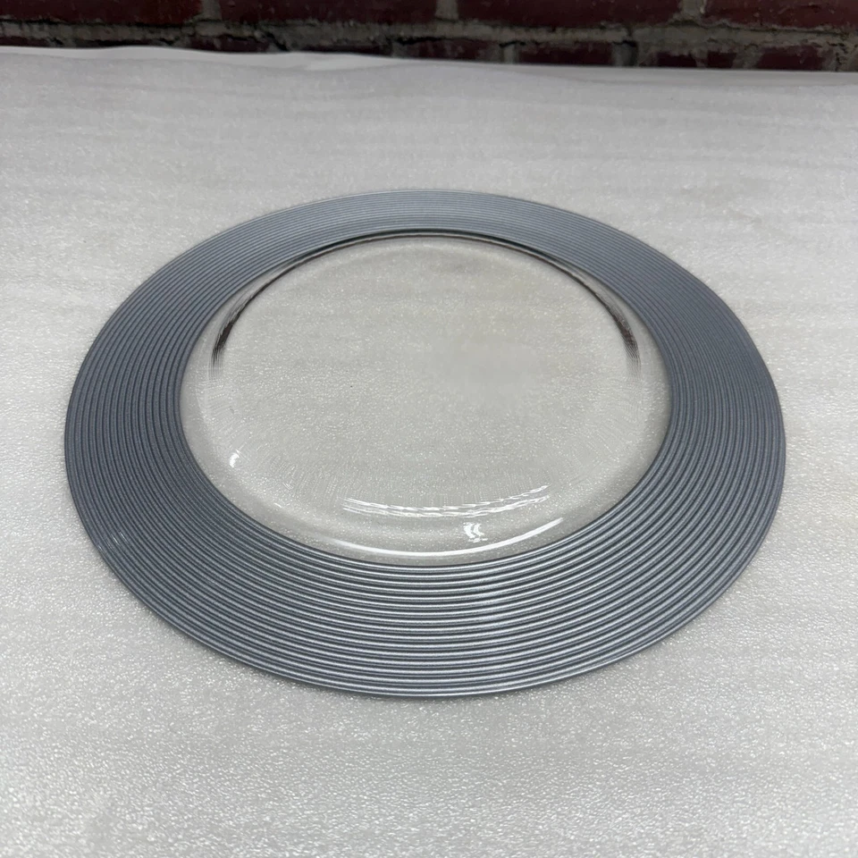 "Placa Cargador Ten Strawberry Street Saturn Vidrio Plateado NUEVA 13,25"" Paquete de 4" Foto 3 de 3