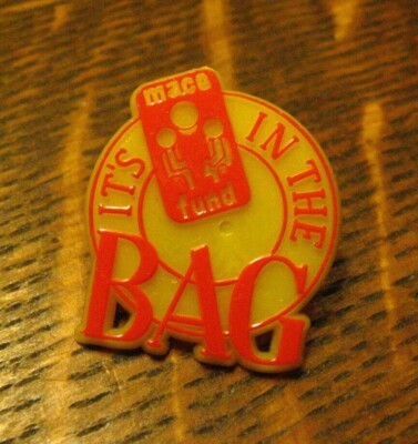 MACC Fund Vintage Lapel Pin - It's In The Bag Midwest Athletes Children Cancer