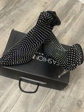 Black rhinestone booties