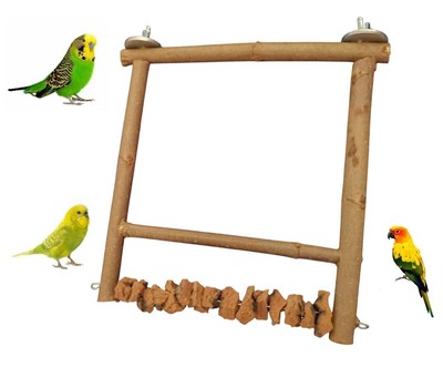 Eichhörnchen Hamster Holzplattform Mit Kletterleiter – Spielzeug Für Nager, Vögel & Kleintiere