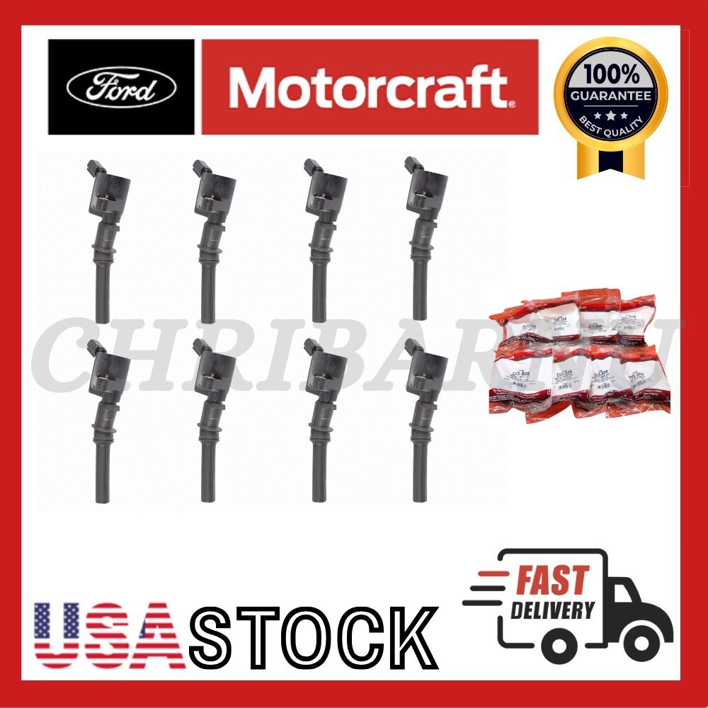 8Pcs OEM Motorcraft DG508 Ignition Coils Ford F150 4.6L 5.4L 6.8L